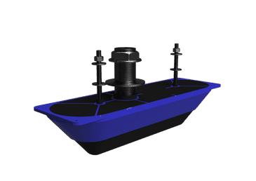 StructureScan 3D Transducer Stainless Steel Thru-Hull Single